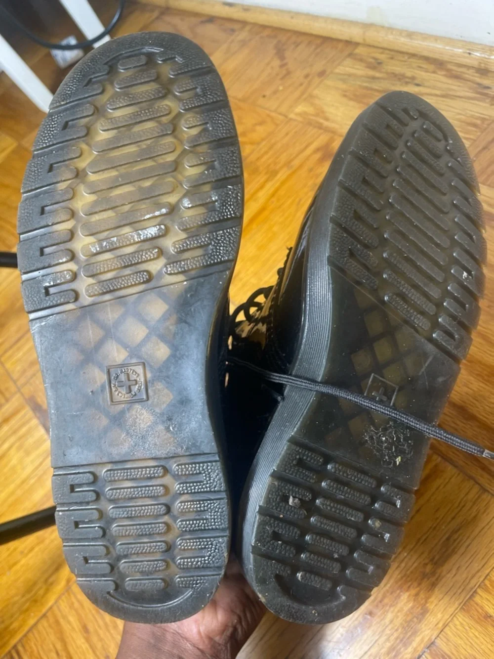 Dr. Martens shiny black